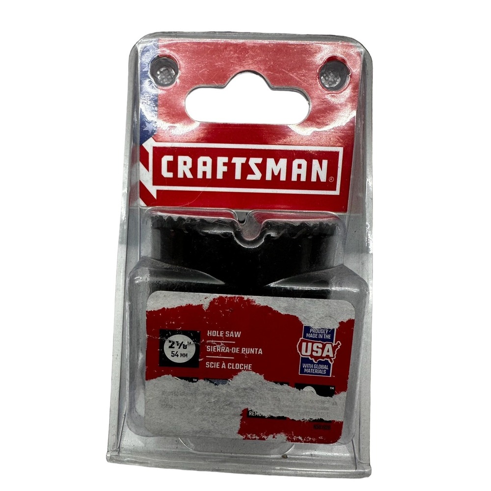 ***NEW*** CRAFTSMAN Bi-Metal Non-Arbored Hole Saw Size 2 1/8" CMAH1218U